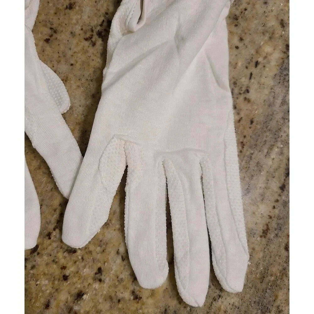 New 2 Pair Women's Size XL/XXL White Formal Costume Uniform Gloves